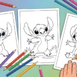 Stitch Coloring Pages