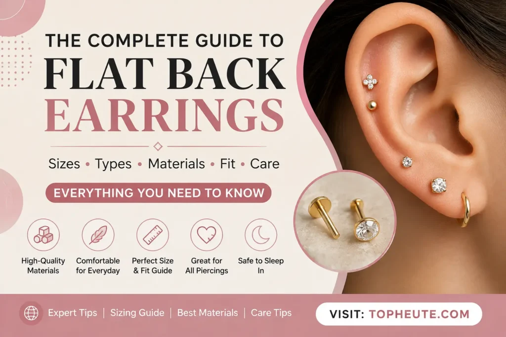flat back earrings