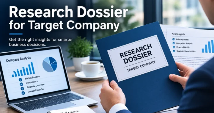research dossier for target company